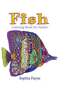 Fishes Coloring Book for Adults: Coloring Book for Adults