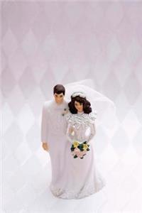 Wedding Journal Bride Groom Cake Topper