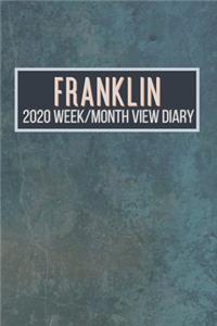 FRANKLIN 2020 Week/Month View Diary