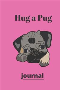 Hug a Pug journal