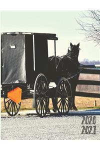 Daily Planner 2020-2021 Amish 15 Months Gratitude Hourly Appointment Calendar