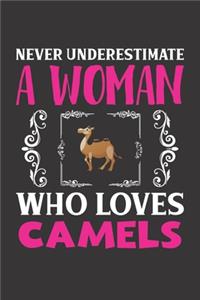 Never Underestimate A Woman Who Loves Camels