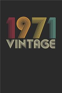 Vintage notebook paper 1971 Birthday 49th Gift