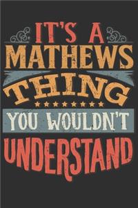 It's A Mathews You Wouldn't Understand