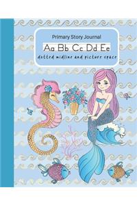 Mermaid Primary Story Journal Dotted Midline And Picture Space