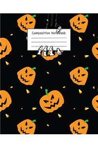 Abstract Halloween Pattern Volume 16 Wide Ruled Journal