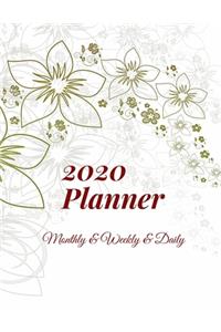 2020 Planner Monthly & Weekly & Daily