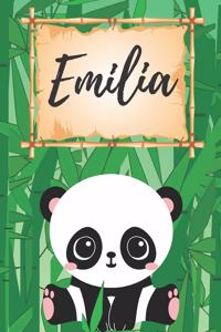 Emilia Notizbuch Panda / Malbuch / Kritzelbuch / Tagebuch / Journal / DIN A5 / Geschenke