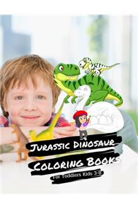 Jurassic Dinosaur Coloring Books For Toddlers Kids 3-8