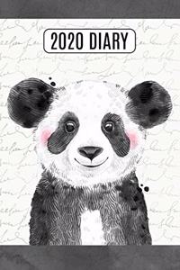 2020 Daily Diary Planner, Inky Panda Bear