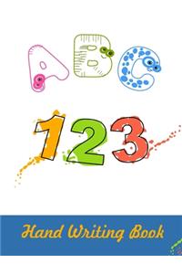 ABC 123 Hand Writing Book