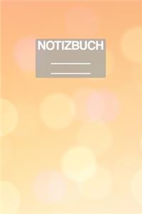 Notizbuch A5 Muster Hell Orange Funkeln