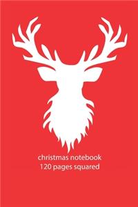 christmas notebook 120 pages squared