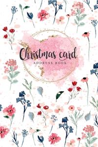 Christmas card address book