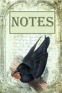 Notes - Crow Lined Journal