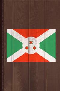 Burundi Flag Journal Notebook