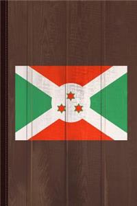 Burundi Flag Journal Notebook