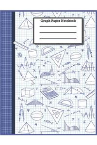 Graph Paper Notebook: Graph Paper Composition Notebook, Grid Paper Notebook, Quad Ruled, 100 Sheets (Large, 8.5 X 11)