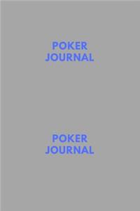 Poker Journal, Blank Lined Journal