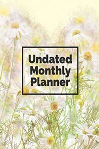 Undated Monthly Planner