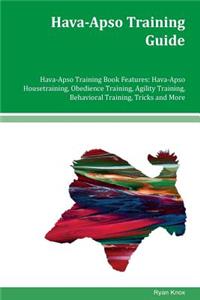 Hava-Apso Training Guide Hava-Apso Training Book Features