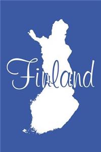 Finland - Indigo Blue Lined Notebook with Margins