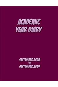 Academic Year Diary - 2018 to 2019