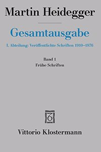 Martin Heidegger, Fruhe Schriften (1912-1916)