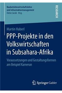 Ppp-Projekte in Den Volkswirtschaften in Subsahara-Afrika