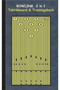 Bowling 2 in 1 Taktikboard und Trainingsbuch