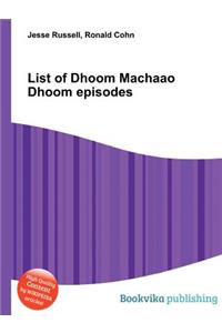 List of Dhoom Machaao Dhoom Episodes