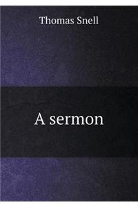 A sermon