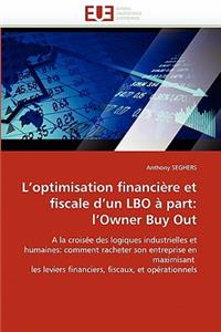 L''optimisation Financière Et Fiscale d''un Lbo À Part