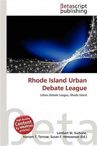 Rhode Island Urban Debate League