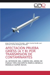Afectación Prueba Griess (A Y B) Por Transmisión de Contaminantes
