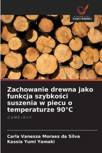 Zachowanie drewna jako funkcja szybkosci suszenia w piecu o temperaturze 90°C