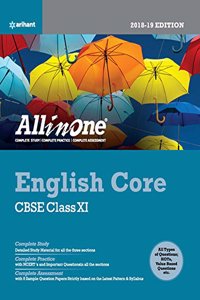 CBSE All In One English Core Cbse Class 11 for 2018 - 19 (Old edition)
