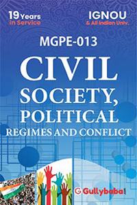 Gullybaba IGNOU MA Sem MGPE-13 Civil Society, Political Regimes and Conflict in English - Latest Edition IGNOU Help Book with Solved Previous Year's Question Papers and Important Exam Notes