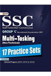 SSC Multi Tasking Group 'C' 17 Practice Sets Non-Technical 2017