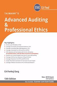 Advanced Auditing & Professional Ethics (CA-Final) (for Nov 2019 Exam-Old Syllabus)(13th Edition June 2019) [Paperback] CA Pankaj Garg