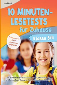 10 Minuten Lesetests fur Zuhause Klasse 3/4 Deutsch