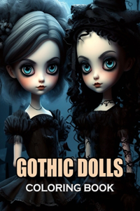 Gothic Dolls Coloring Book