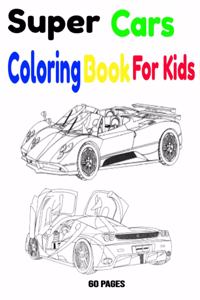 Super Cars Coloring Book For Kids