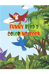 Funny Birds Coloring Book