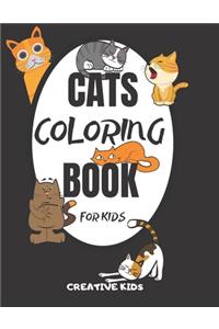 Cats Coloring Book For Kids