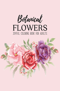 Botanical Flowers Coloring Book