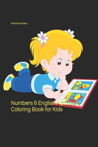 Numbers & English Alphabets Coloring Book for Kids