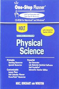 Holt Science Spectrum: Physical Science: One-Stop Planner with Test Generator and State-Specific Resources CD-ROM