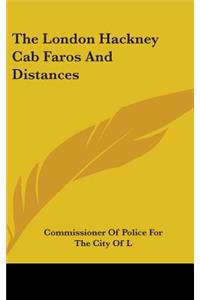 London Hackney Cab Faros And Distances