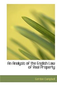An Analysis of the English Law of Real Property